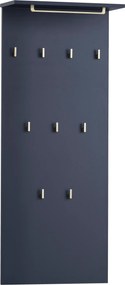 XXXLutz VEŠIAKOVÝ PANEL, modrá, 50/110,6/20,9 cm MID.YOU - Vešiakové steny - 000895007701