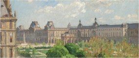Obraz - Camille Pissarro, Place du Carrousel, Paris, reprodukcia (120x50 cm)