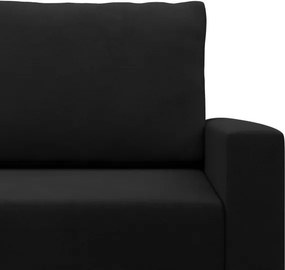 Sedacia súprava BLANK Comfort v tvare U čierna