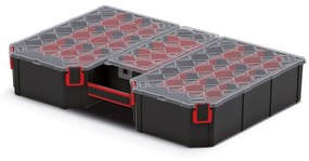 Kufríkový organizér 57,7 × 39 × 10,5 cm, prepážky, čierna