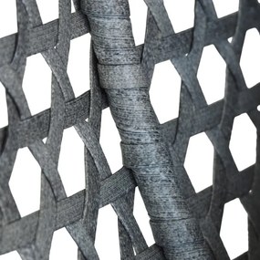 Závesné ratanové hojdacie kreslo SELENA PLUS sivé