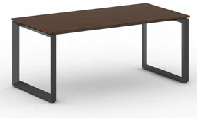 Kancelársky stôl PRIMO INSPIRE, 180x90 cm, čierna podnož, orech