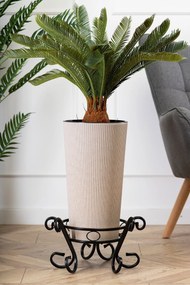 STOJAN NA KVETINÁČ SHANE 21X38 CM ČIERNA