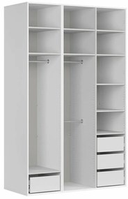 Šatníková skriňa BRW Flex 122 (biela) (so zrkadlom). Vlastná spoľahlivá doprava až k Vám domov. 1098233