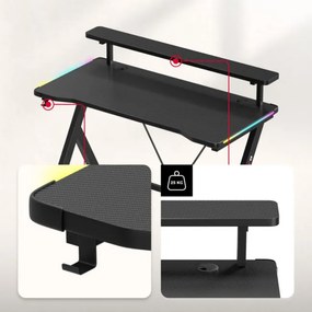 Herný stôl Hero 1.9 RGB Black