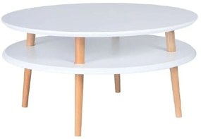 Biely konferenčný stolík Ragaba UFO, Ø 70 cm