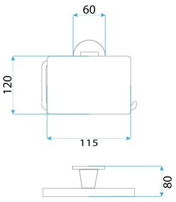 Rea Aristo, držiak toaletného papiera s krytom, 16101, zlatá matná, REA-98509