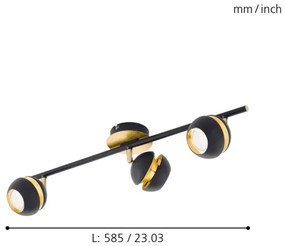 Eglo 95484 - LED Bodové svietidlo NOCITO 3xGU10-LED/4W/230V