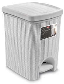 STEFANPLAST Odpadkový kôš 20 l, 31 × 27,5 × 39 cm, biely