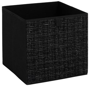 Úložný box Tweed, 31x31x31 cm, čierna