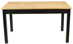 Rozkladací stôl St30 Jarek 120/160x70cm dub wotan, čierne nohy