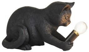 Endon 107390 - Stolná lampa KITTEN 1xE14/7W/230V čierna