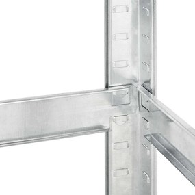 Kovový rohový regál 180x70x40-70 cm, 5 políc, nosnosť 875 kg