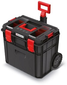 Kufor s kolieskami A, 51 cm, priehradka a organizér, čierna