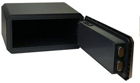 Oceľový sejf s elektronickým zámkom na číselný kód a odtlačok prsta RICHTER RS.23.LUX.FIN, RICHTER černá