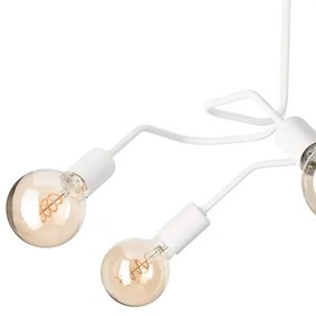 Prisadený luster MATYLDA 5xE27/60W/230V biela
