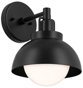 Kichler KL-NIVA-1W-1P-BK - Nástenná lampa NIVA 1xE27/40W/230V čierna