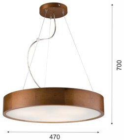 Luster na lanku 3xE27/60W/230V ø 47 cm