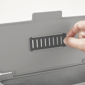 Sivá nádoba na kompostovateľný odpad 4 l Duo – Joseph Joseph