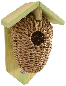 Vtáčia búdka z morskej trávy Esschert Design, výška 26,2 cm