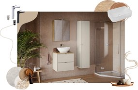 Comad Kúpeľňová skrinka pod umývadlo Bella Cashmere 80 kašmír