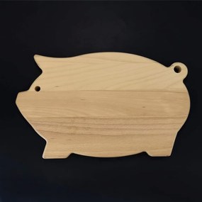 AMADEA Drevená doštička servírovacia v tvare ošípanej, masívne drevo, 36x22x2 cm