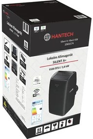 Mobilná klimatizácia Hantech 9500BTU Super 2,8 kW Silent 3v1 čierna