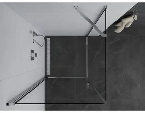 Mexen Pretoria sprchovací kút 90x90cm, 6mm sklo, chrómový profil-číre sklo, 852-090-090-01-00