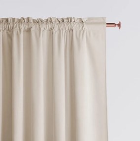 Krémový záves Aura so zavesením na riasiacu pásku 140 x 250 cm