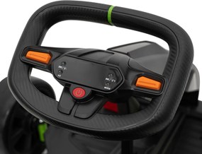 Ramiz Detská motokára na batérie Fast 3 Drift čierna + funkcia driftu + motory 2x150W + LED rádio + pásy