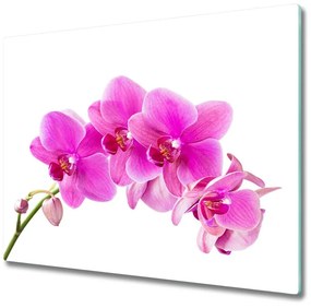 Sklenená doska na krájanie Ružová orchidea 60x52 cm