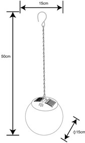 Globo 33805H - Solárny luster na reťazi 20xLED/0,06W/1,2V pr. 15 cm IP44