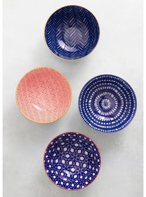 Súprava 4 keramických misiek Kitchen Craft, ø 16,5 cm