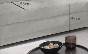 Rohová sedacia súprava Harris, tmavo šedá tkanina, ľavý roh