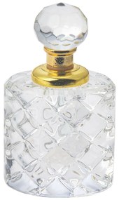Flakón na parfém z brúseného skla Cristal - 4 cm