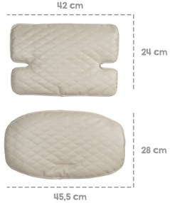 Béžová vložka do jedálenskej stoličky Luxe – Roba