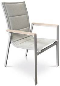 Autronic BONTEC Záhradná stolička, hliník, sieťovina, béžová, AZC-S1110 BK Farba: Béžová