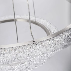 Toolight Toolight, LED závesné osvetlenie 60cm, 38W, 3500lm + diaľkové ovládanie, LHJ045-CP2, brúsená oceľ, OSW-50050