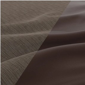 Rohová rozkladacia sedačka LUNA hnedá / cappuccino