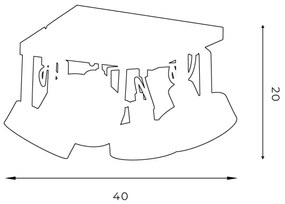 Bodové svietidlo VIVA 4xGU10/AR/15W/230V