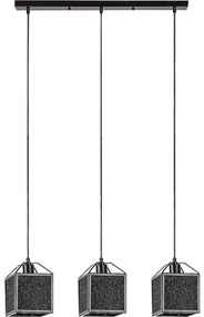 Rabalux 72219 - Luster na lanku SAMILO 3xE27/40W/230V čierna