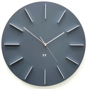 Dizajnové nástenné hodiny Future Time FT2010GY Round grey 40cm