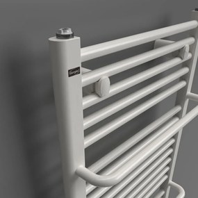 BPS-koupelny Elektrický kúpeľňový radiátor Bodam E AB-E 13450-01, pripojenie typ 01, 50x146 cm, biela RAL 9016
