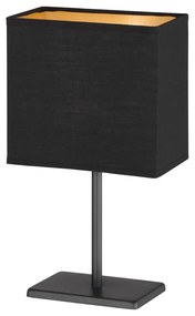 Čierna stolová lampa s textilným tienidlom (výška 30 cm) Kate – Fischer &amp; Honsel
