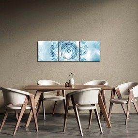Obraz - Nebeská mandala (s hodinami) (90x30 cm)