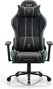 Látková herná stolička čierno-zelená Diablo X-One 2.0 Forest Green Normal