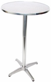 Barový bistro stôl okrúhly 11352, hliník - v70/110 x Ø60 cm