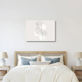 Obraz - Line art monstera N⁰3 (70x50 cm)