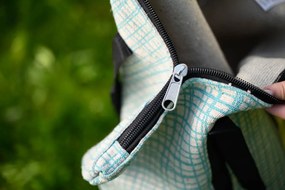 Štýlový set plážovej tašky + osušky HAMAM 75x150 cm, tyrkysový