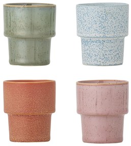 Bloomingville Hrnček Espresso Ewan Multi 75 ml – sada 4 ks